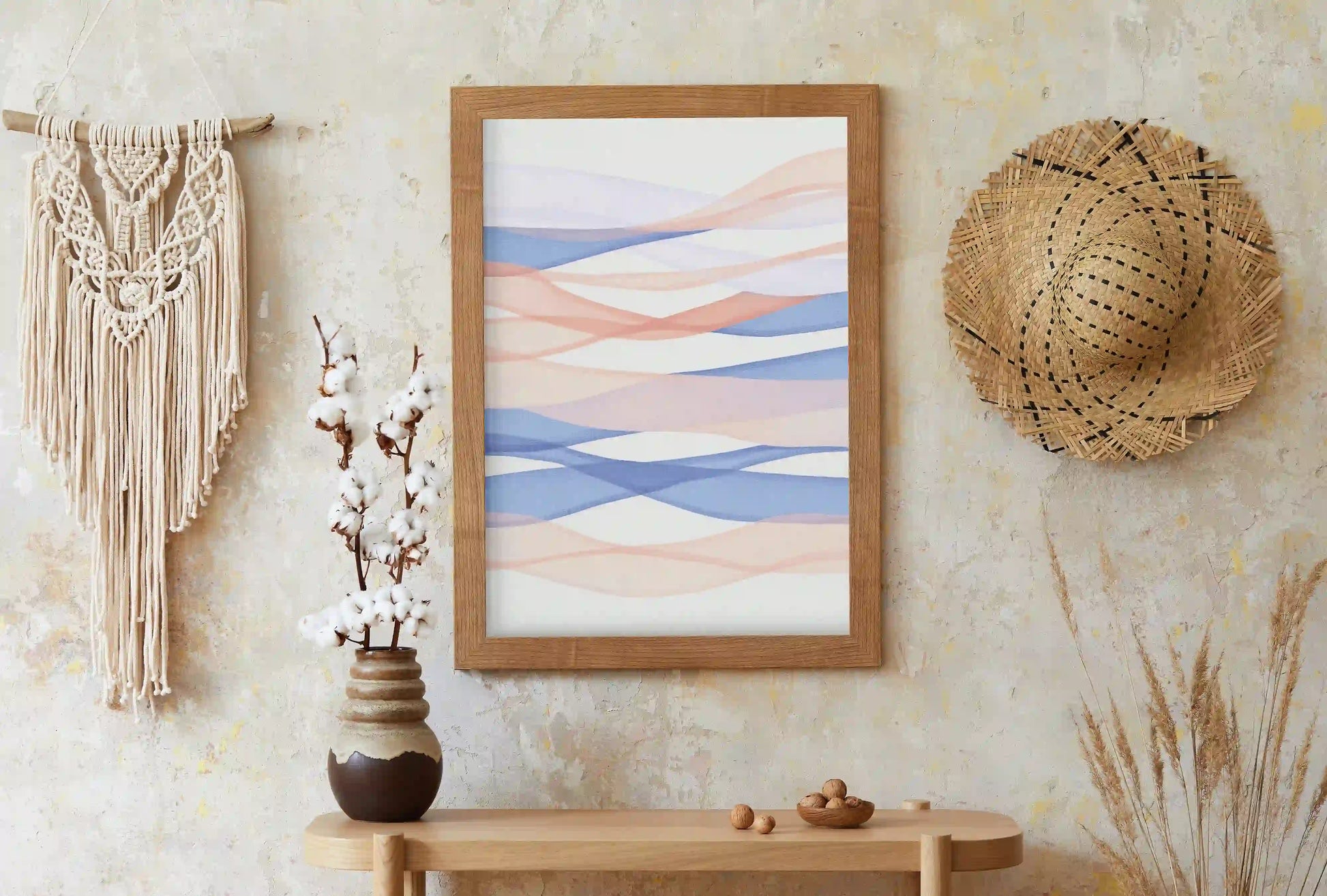 Peach and Azure Drift