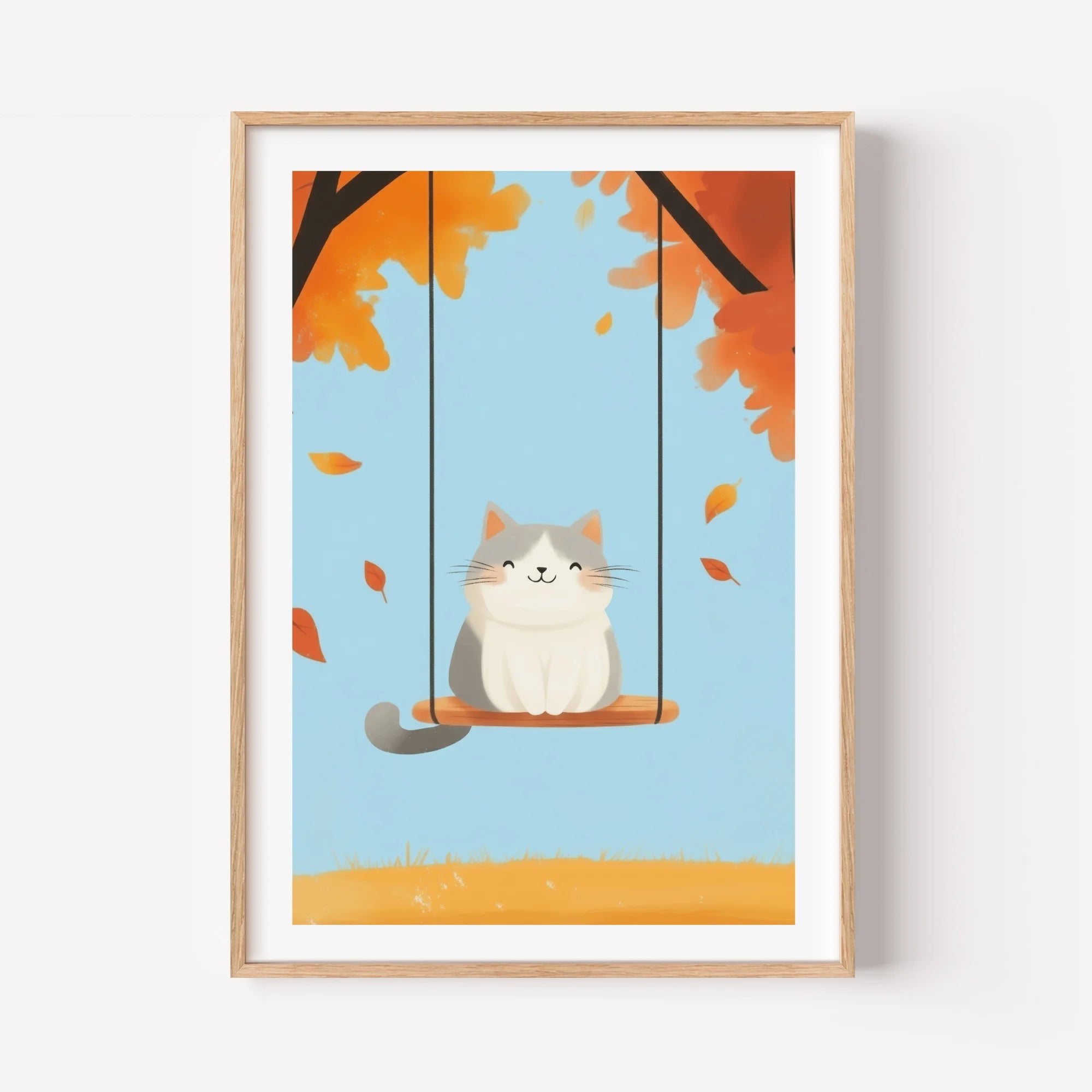 Autumn Swing Cat