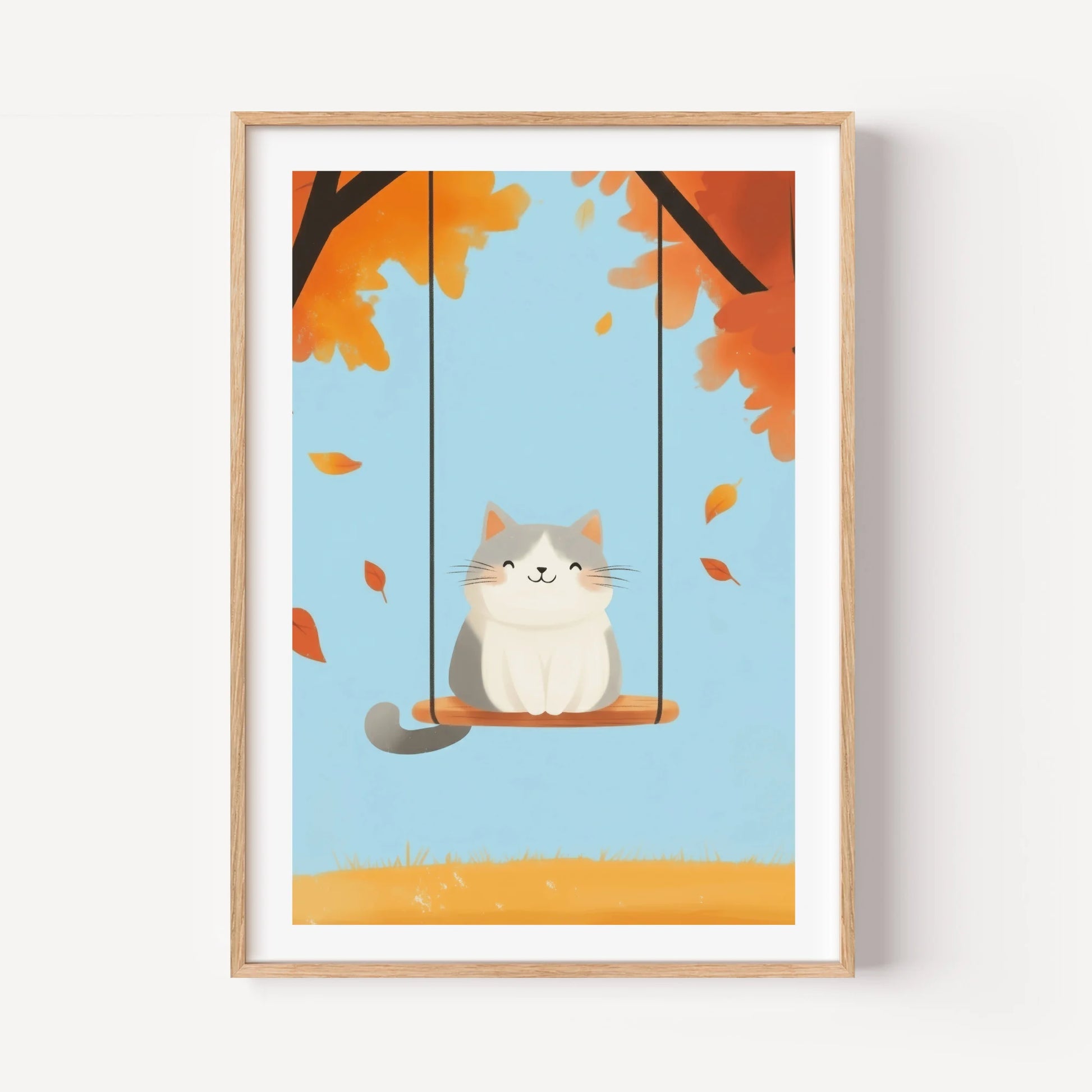 Autumn Swing Cat