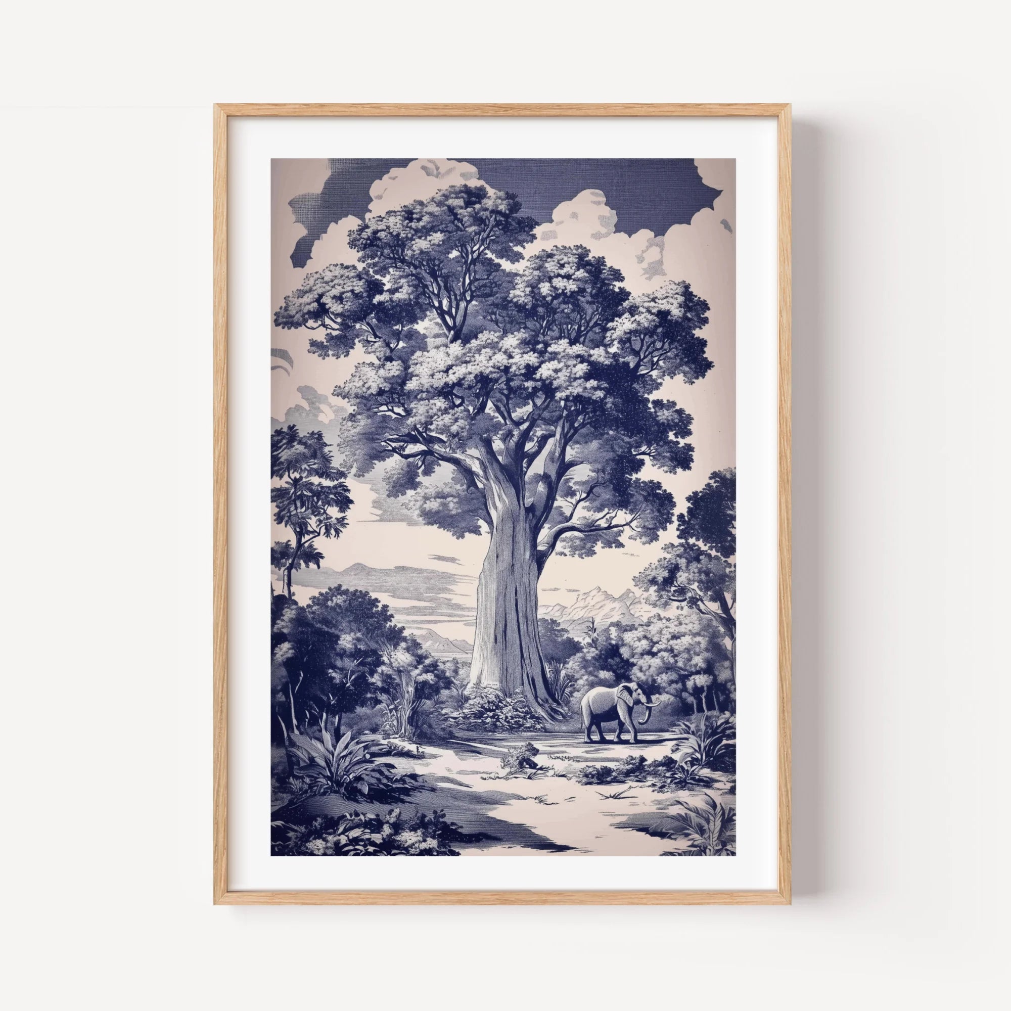 Baobab and Elephants Majesty
