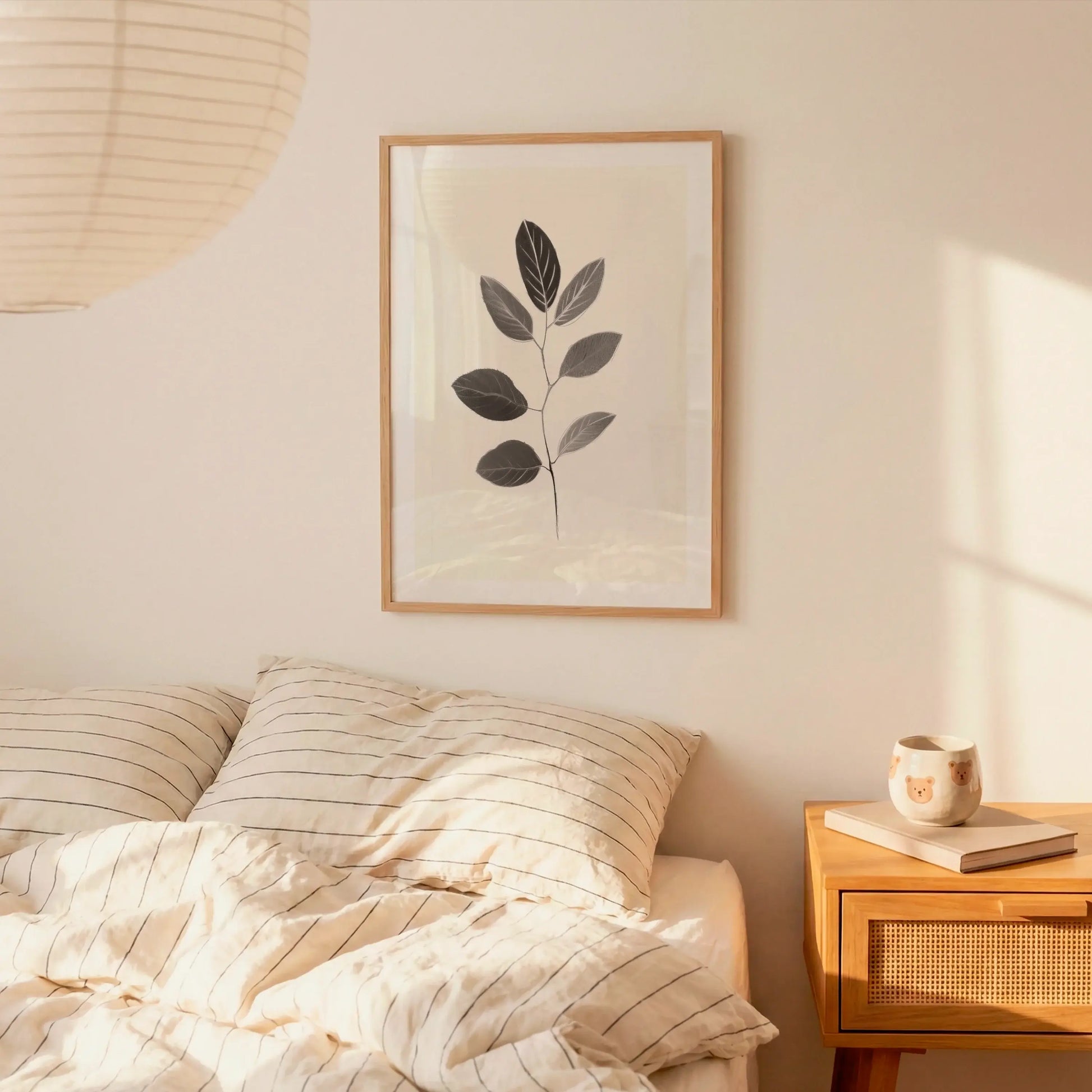Botanical Lines and Gray Shadows