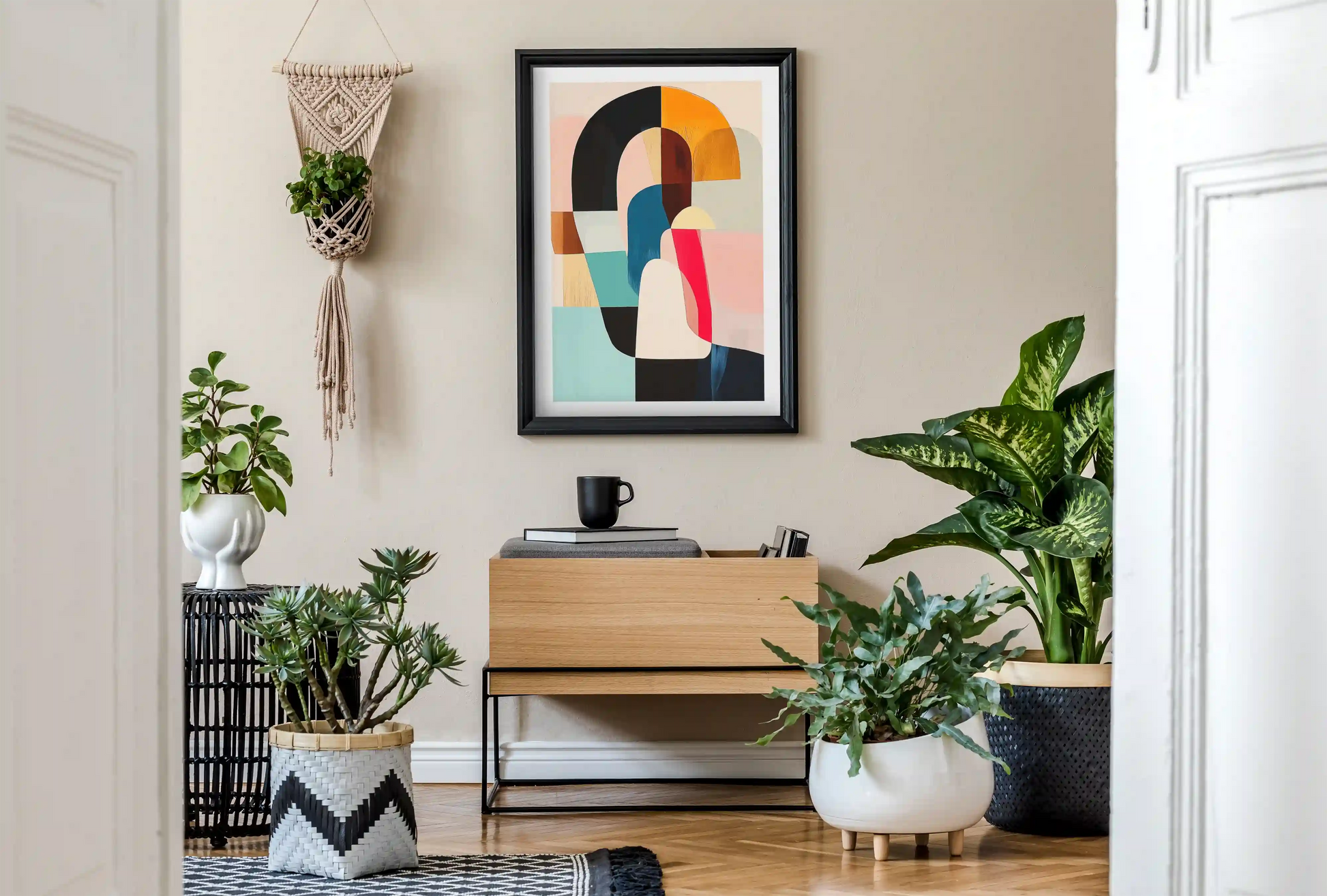 Curved Path of Color
