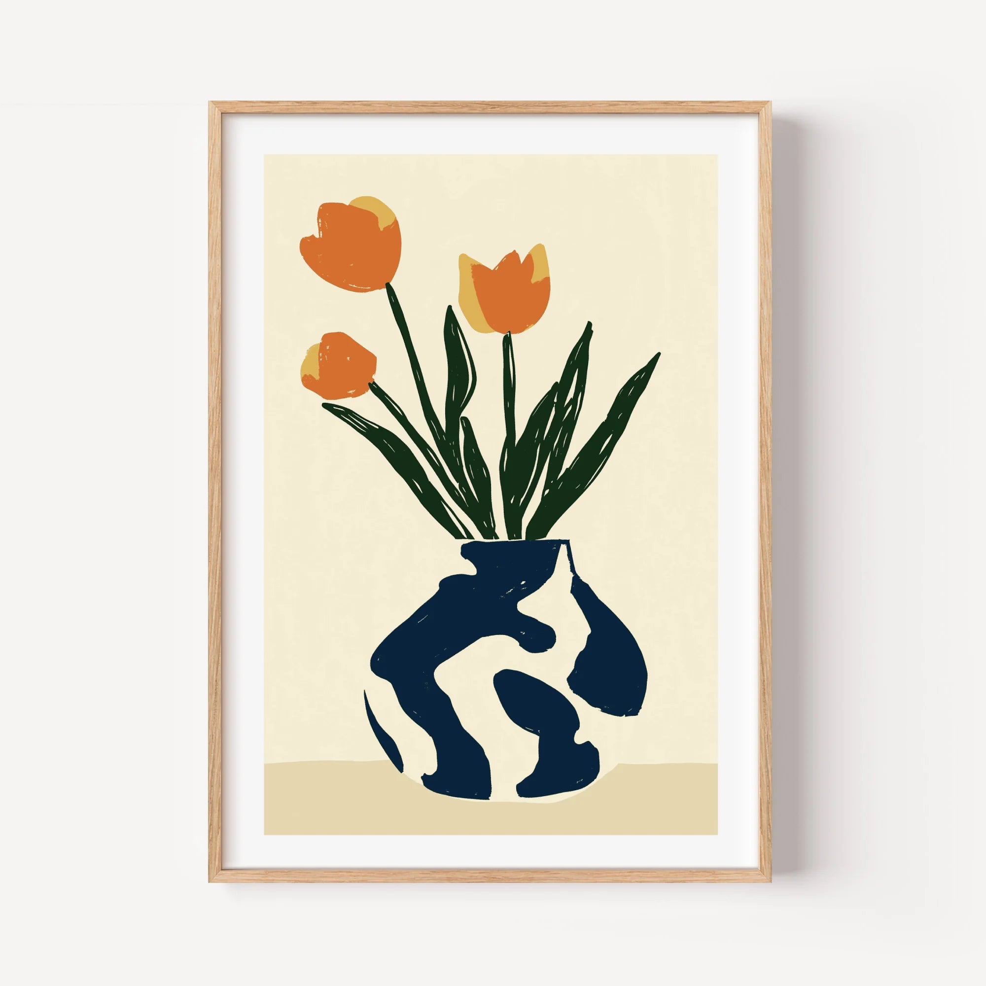 Modernist Tulip Silhouette