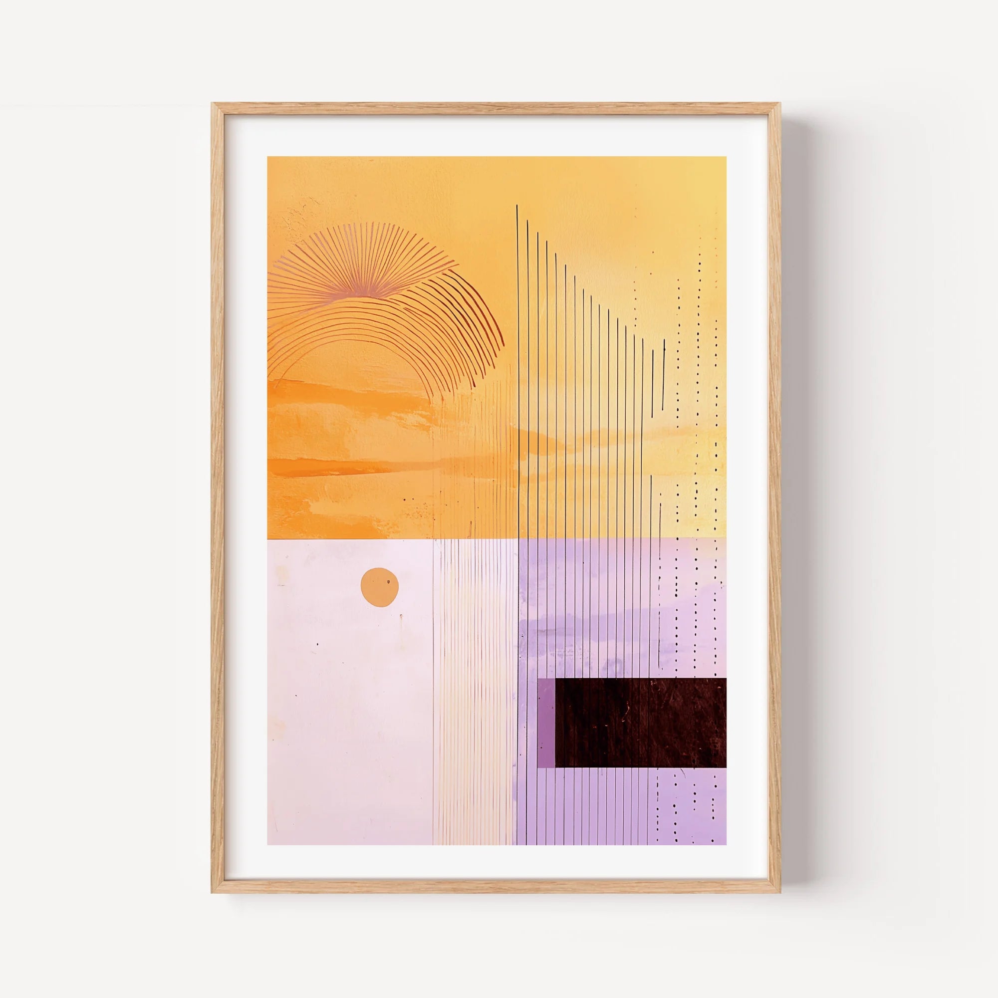 Orange Sunset Abstraction 1