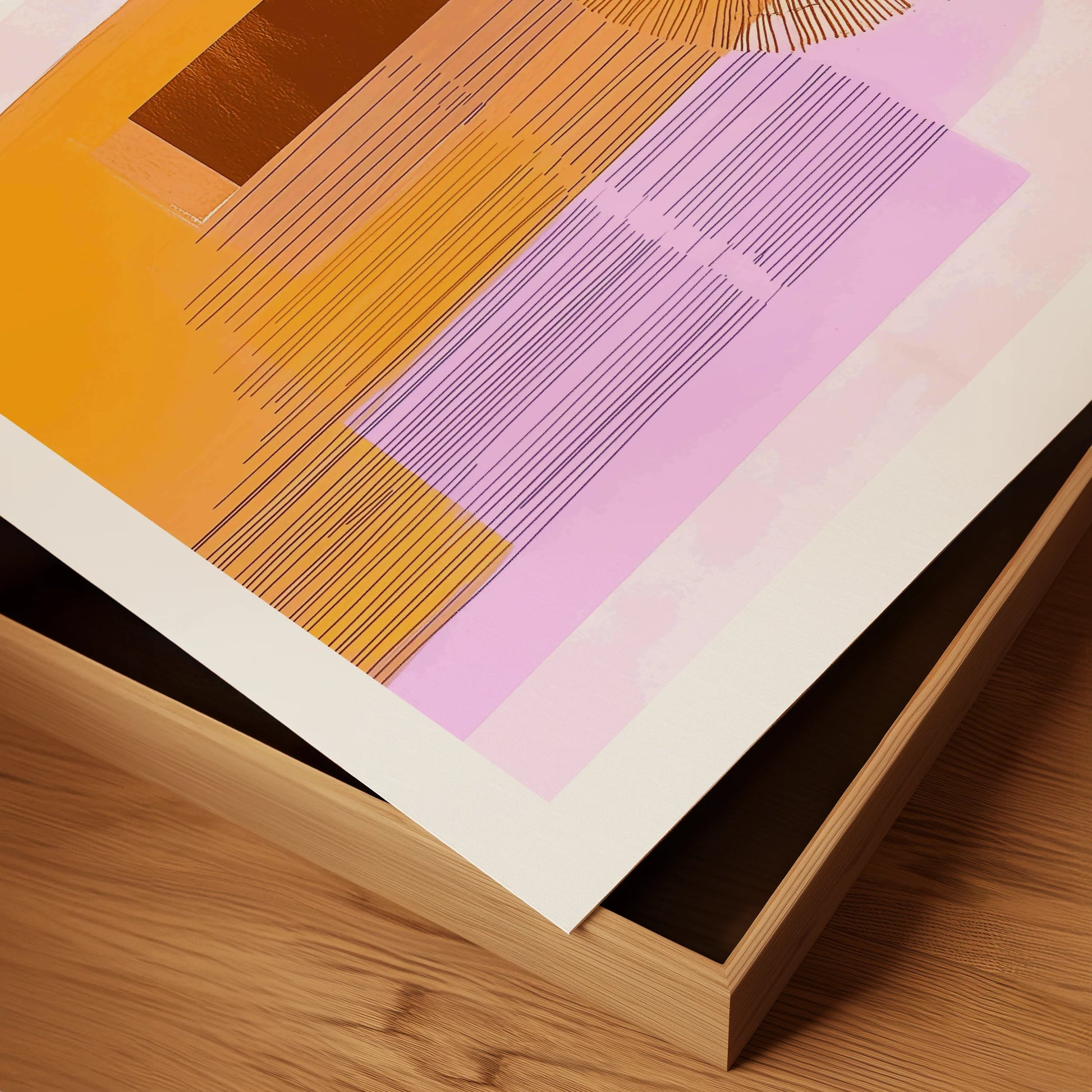 Orange Sunset Abstraction 2