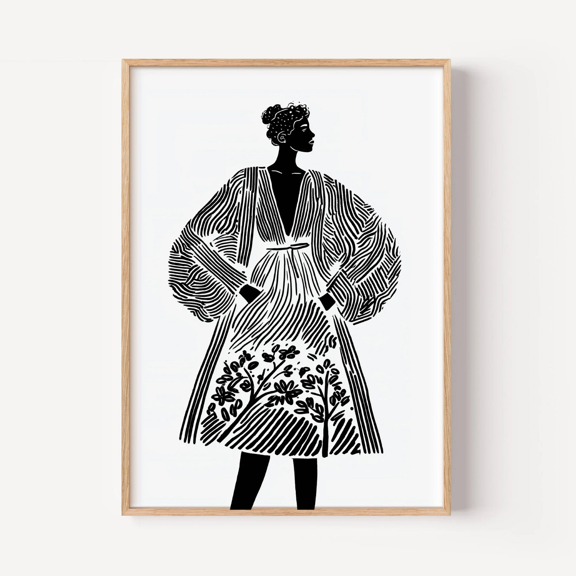 Ottoman Elegance in Monochrome Ink 5