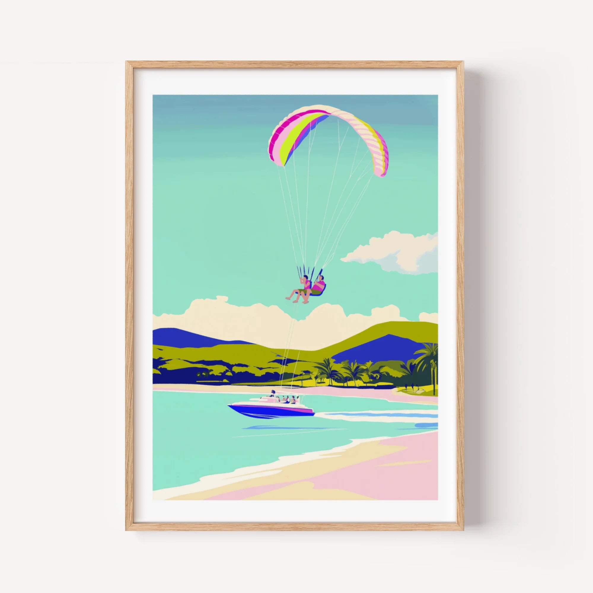 Parasailing over Martinique