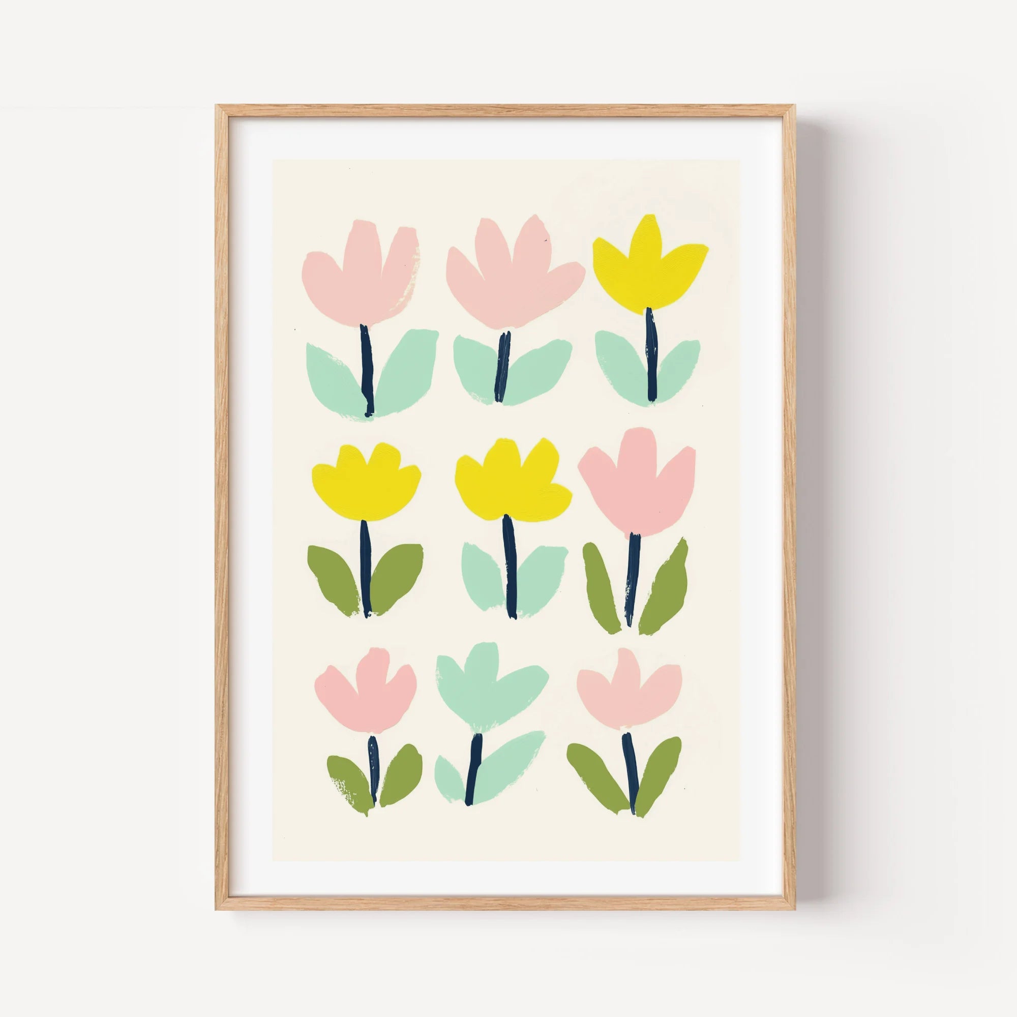 Pastel Blossom Grid