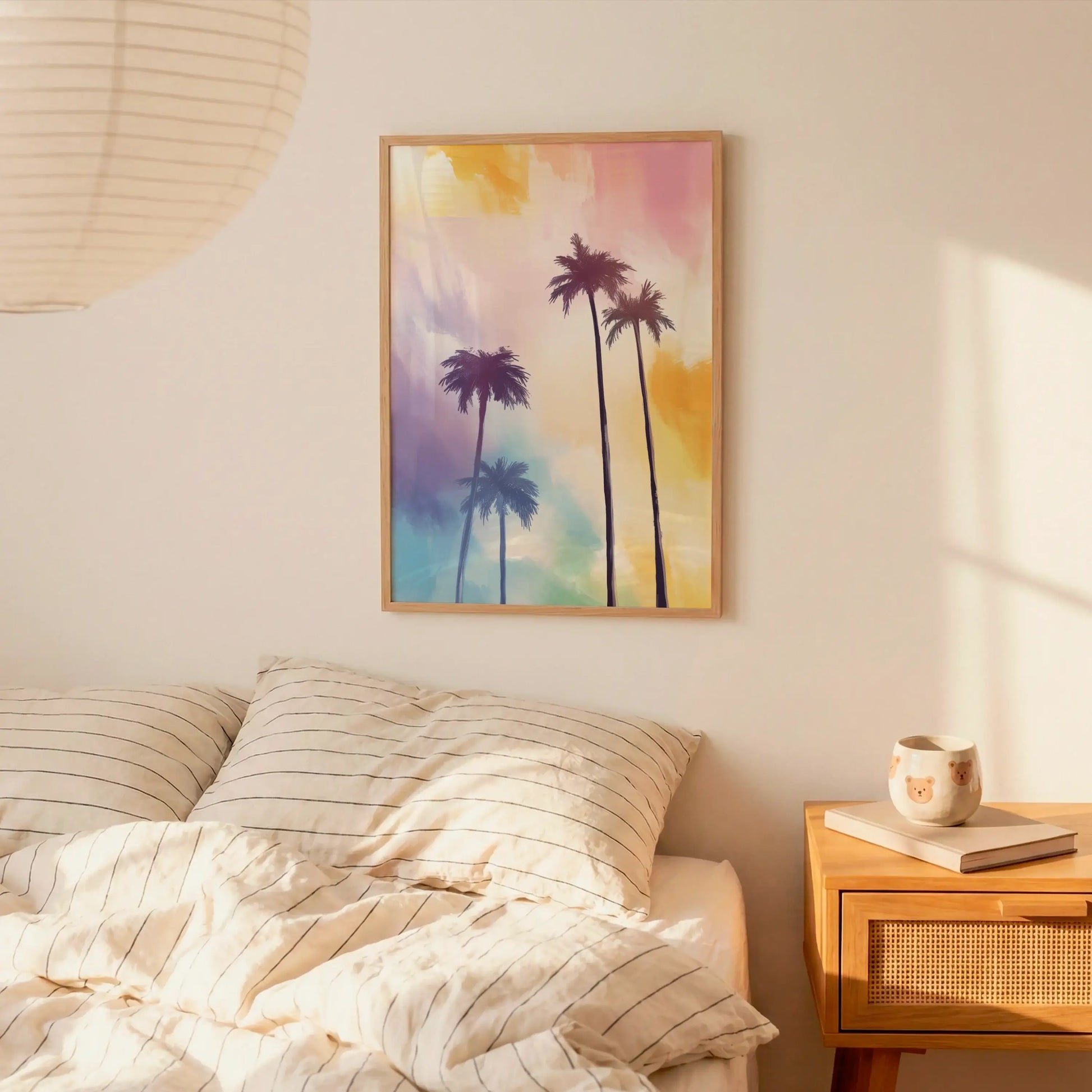 Pastel Palm Serenade