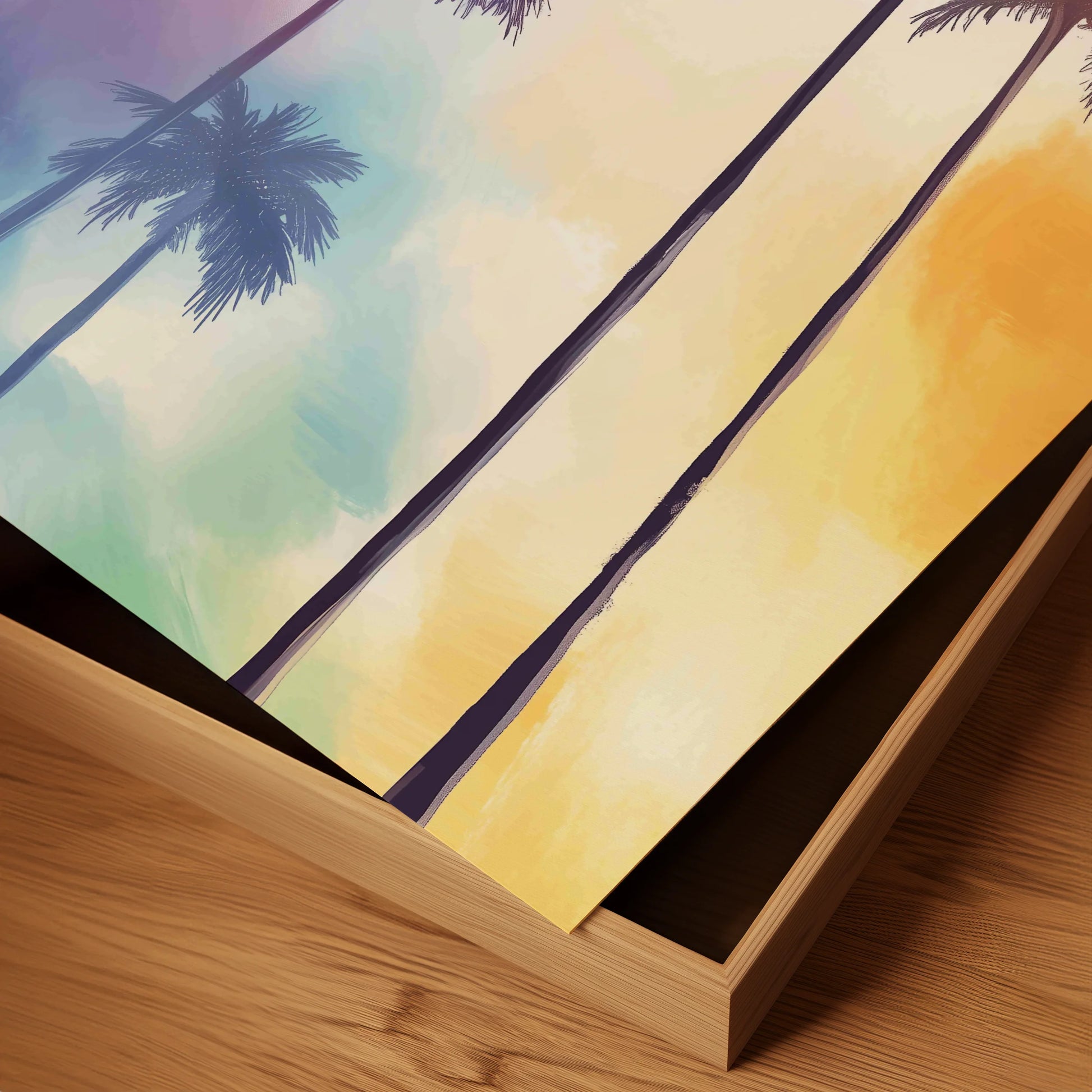 Pastel Palm Serenade