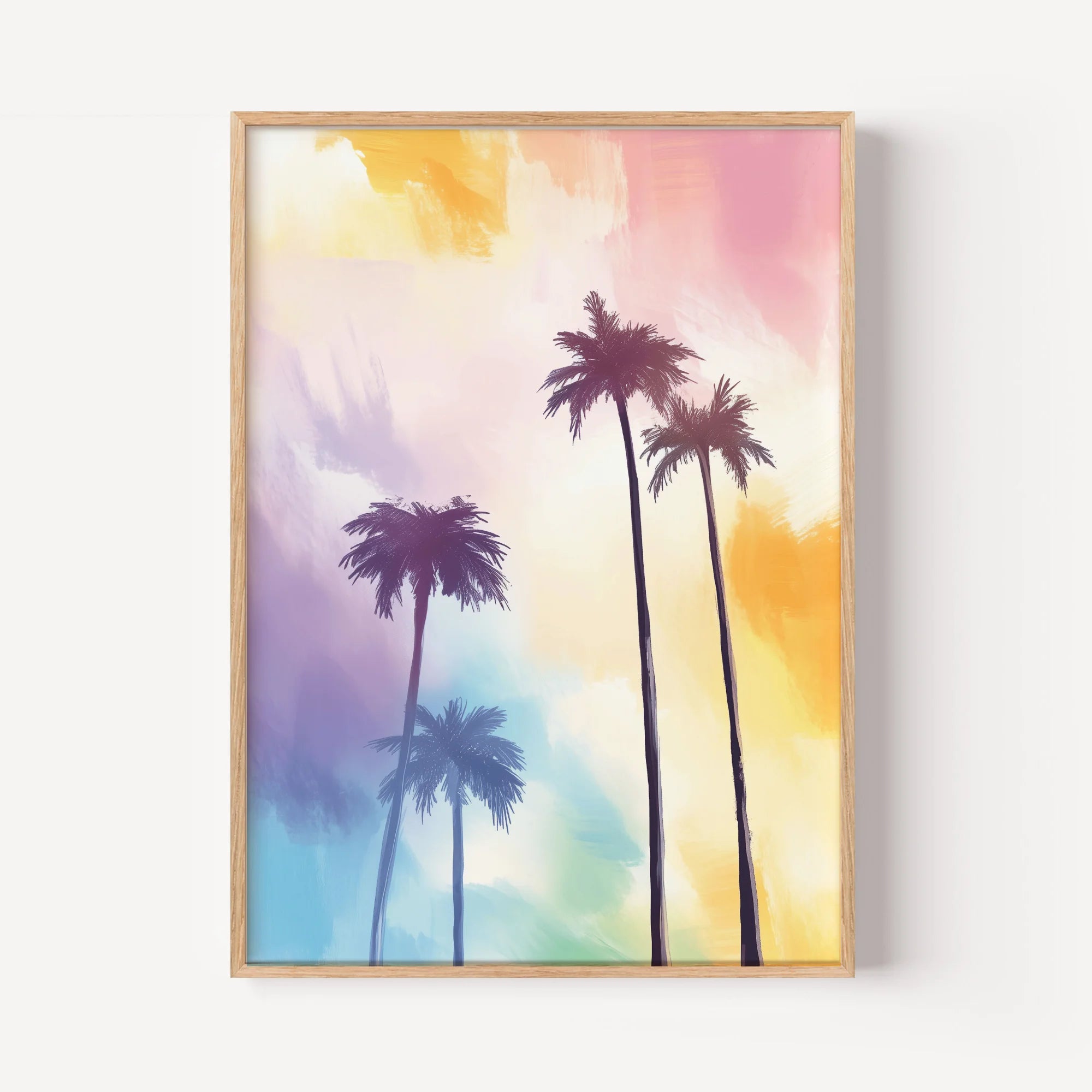 Pastel Palm Serenade