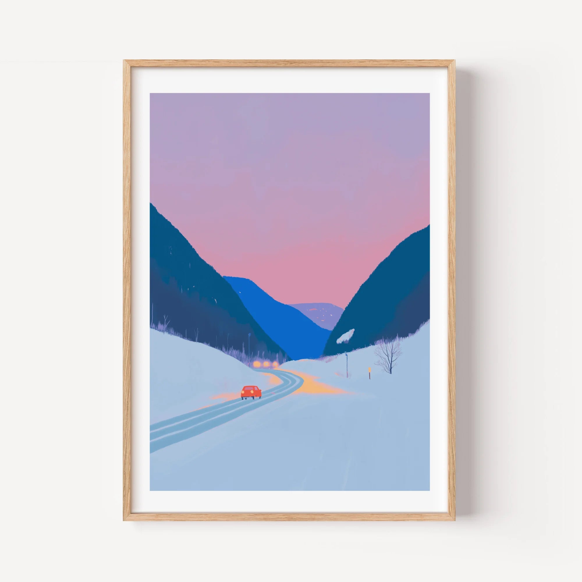 Pink Sky over the Alps