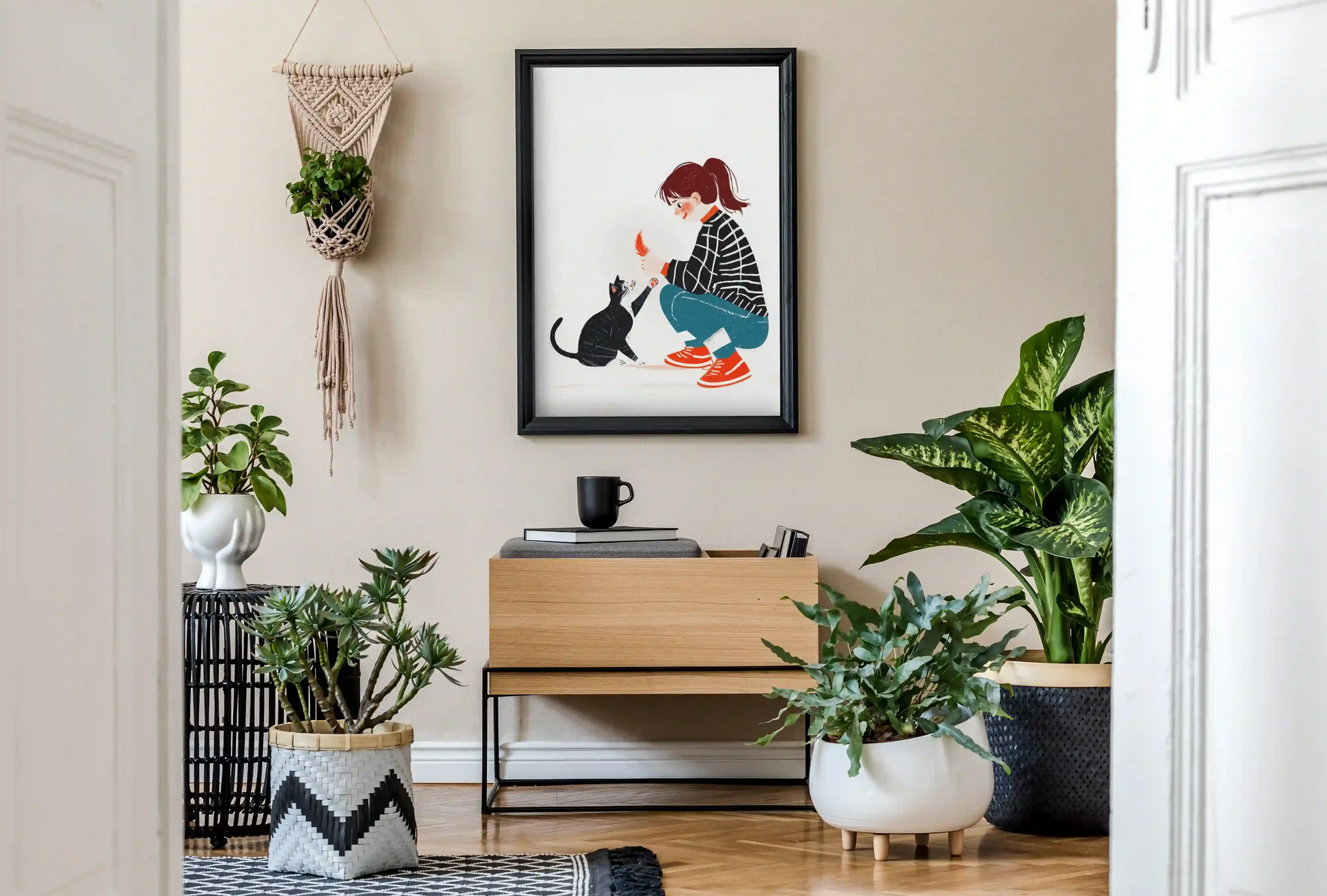 Playtime with a Furry Friend