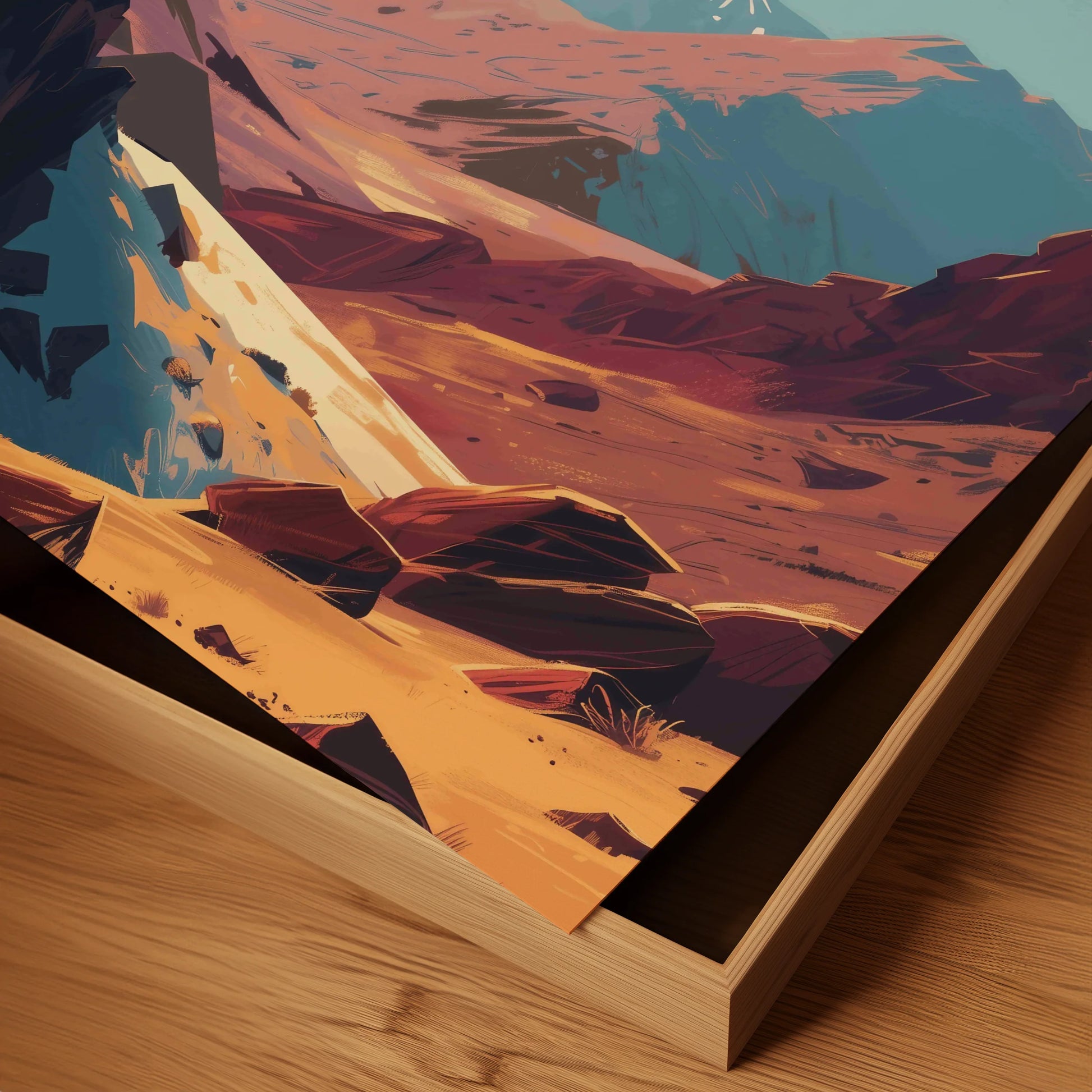 Red Valley and Distant Peaks