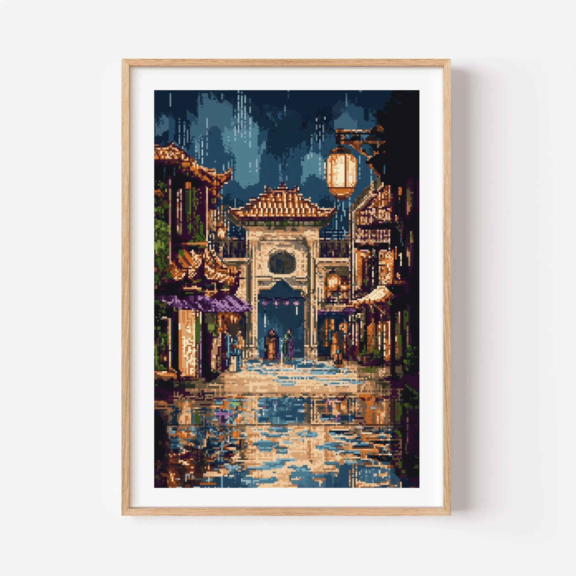 Retro-Futuristic Street Bazaar