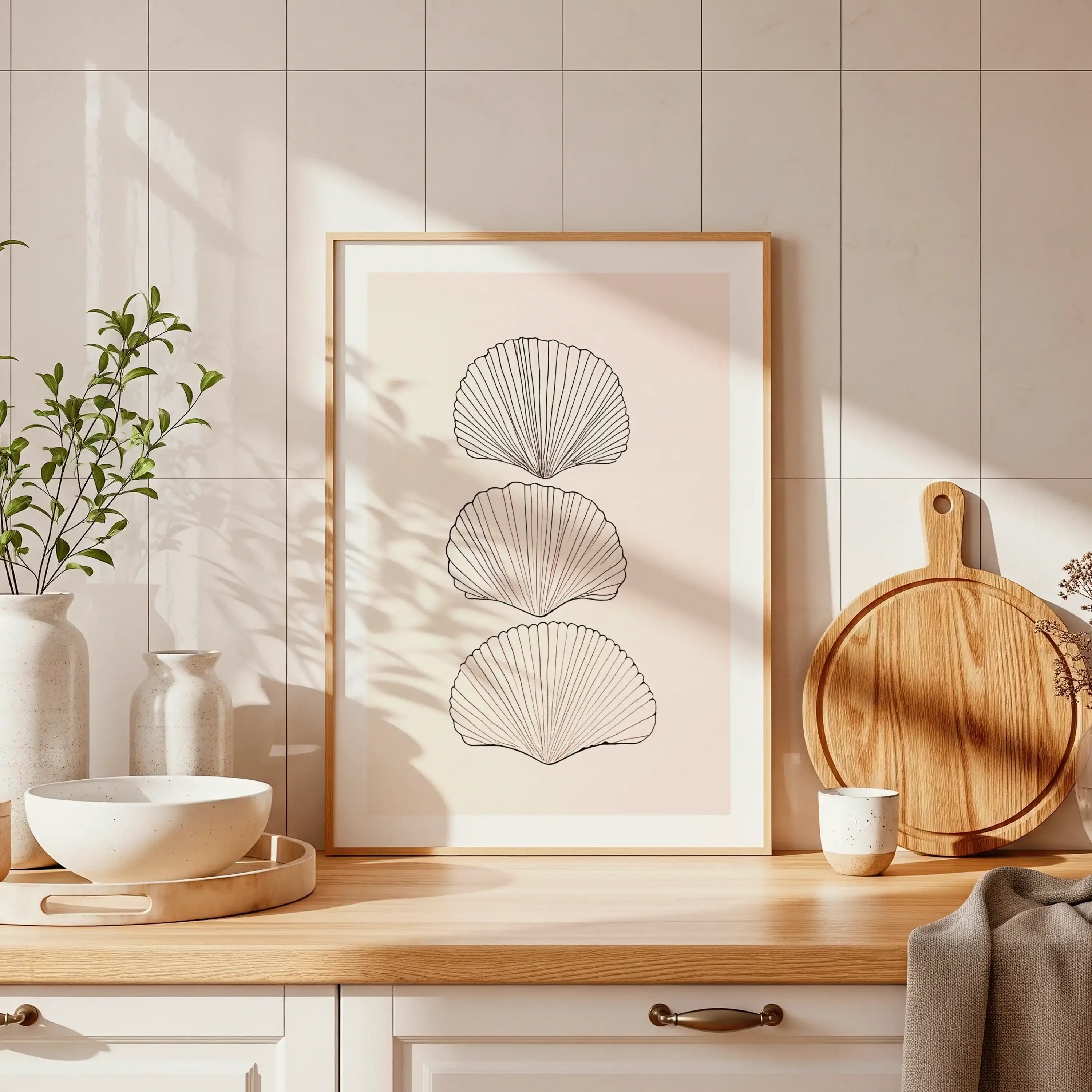 Scallop Shell Trio