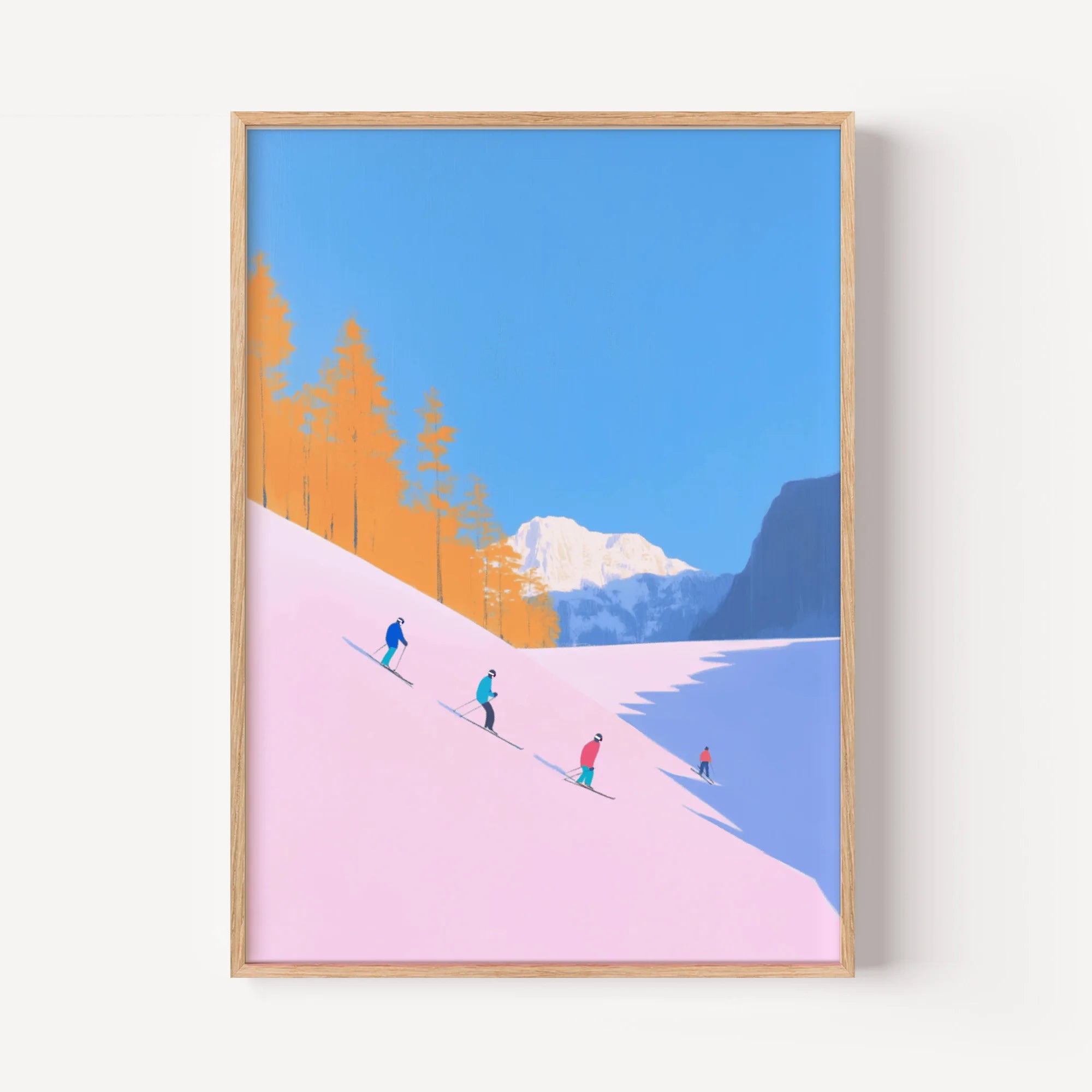 Sunset Hues on an Alpine Slope 2
