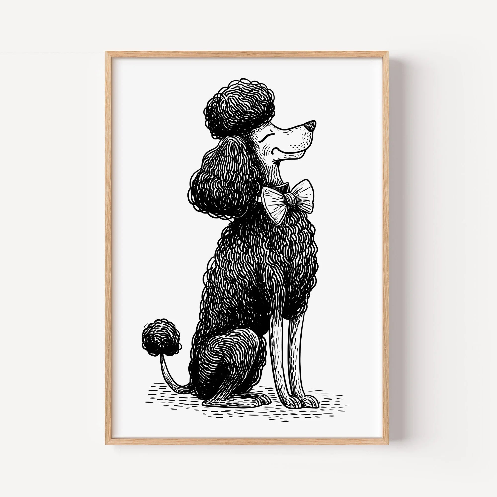 The Elegant Poodle in Profile