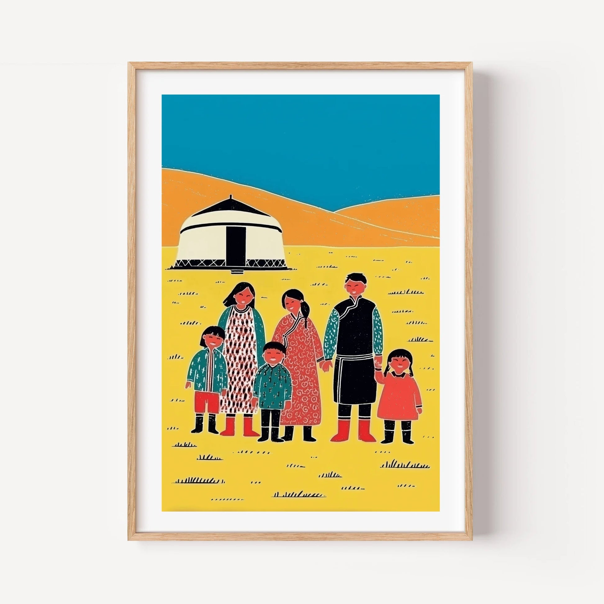 The Mongolian Nomad Family