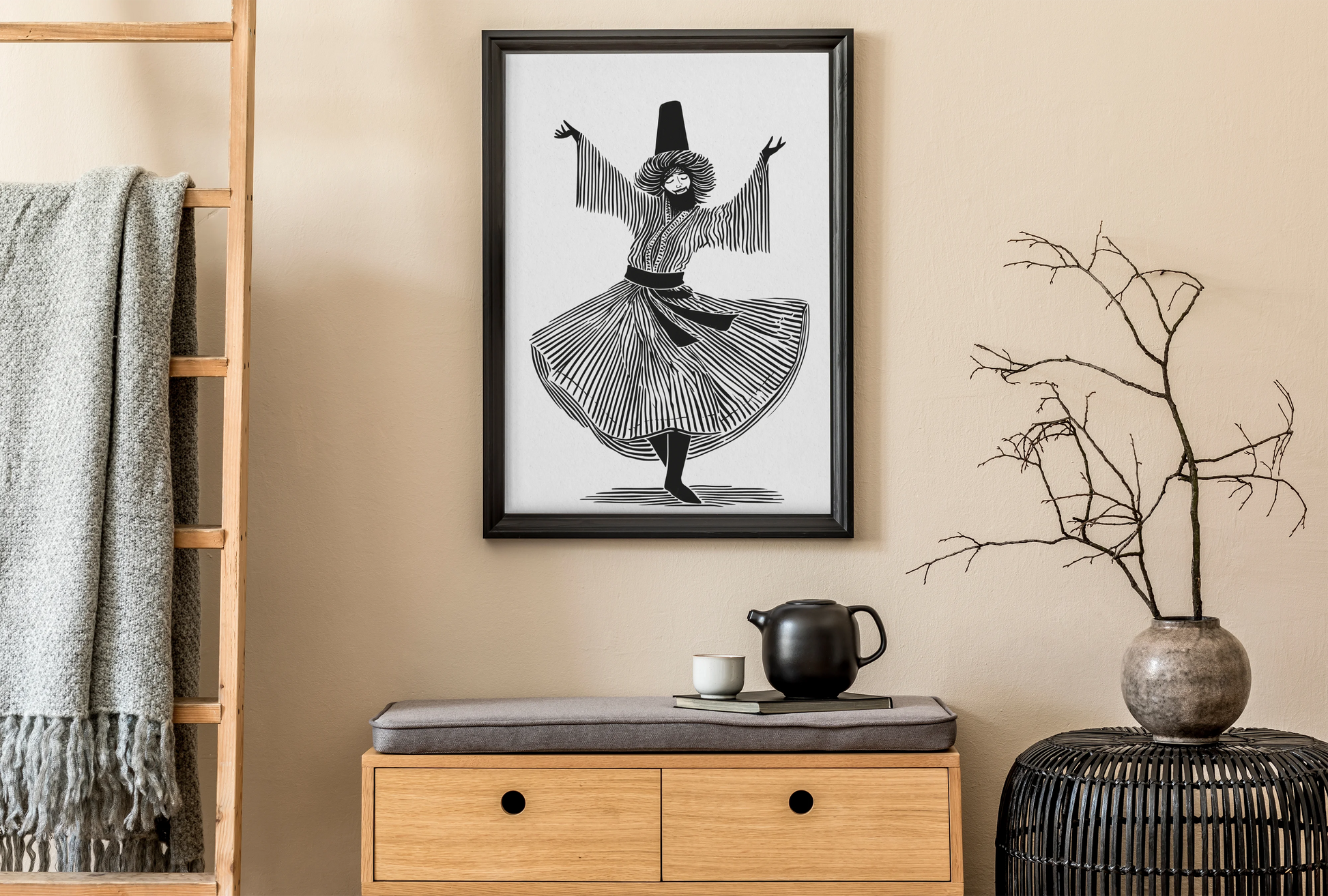 The Whirling Dervish in Ink