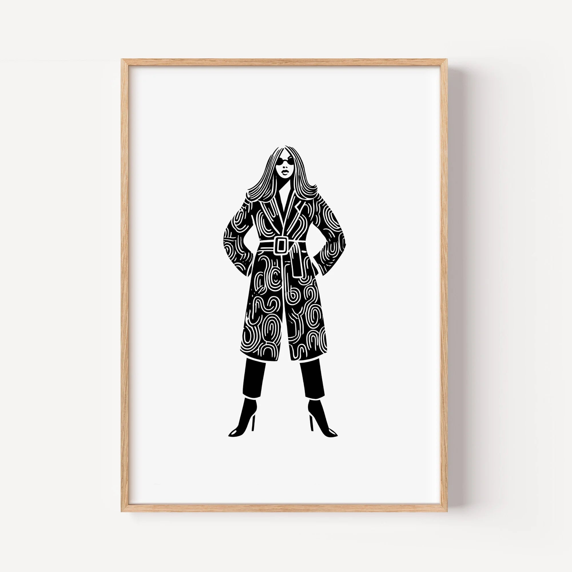 The Woman in the Swirled Coat