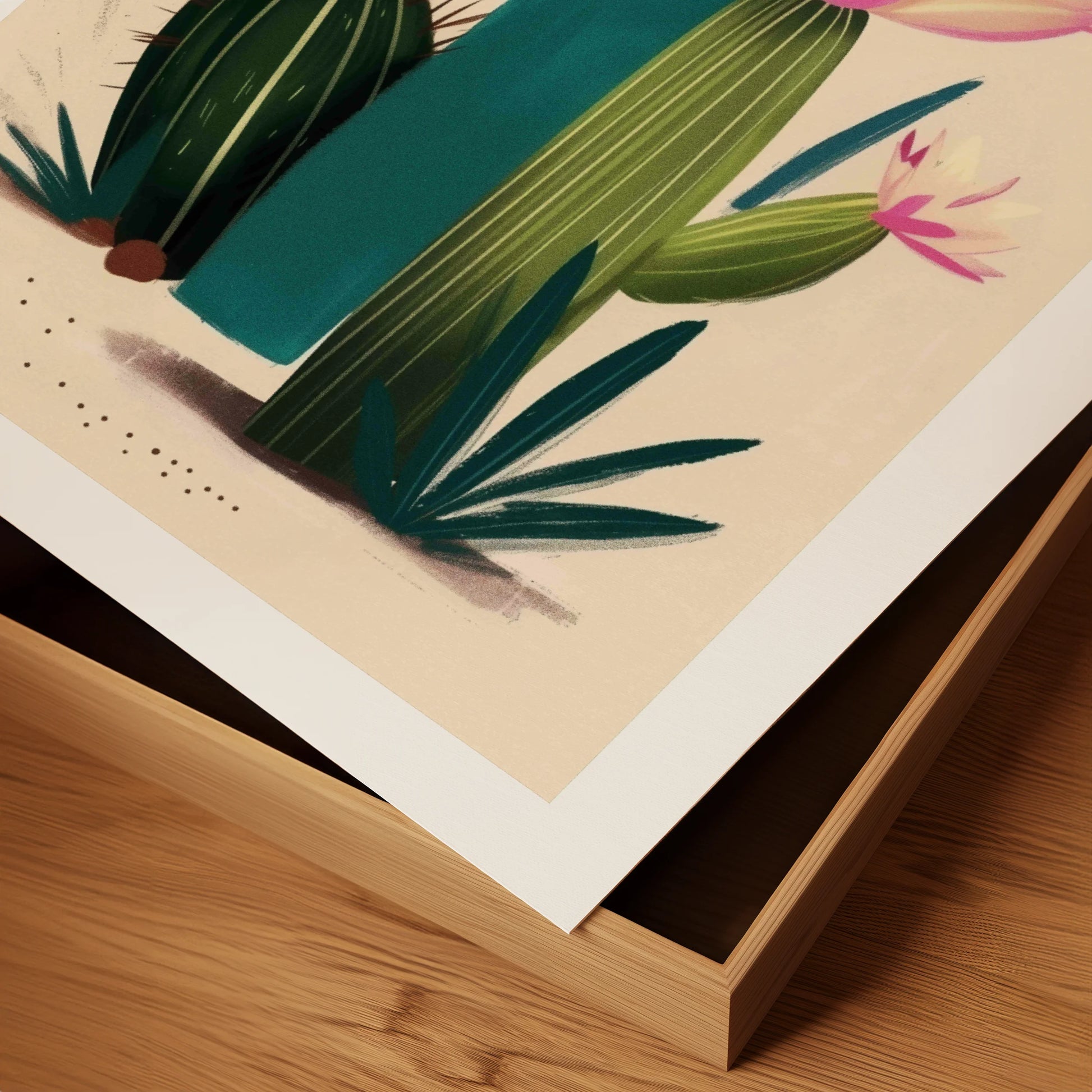 Vibrant Cactus Still Life