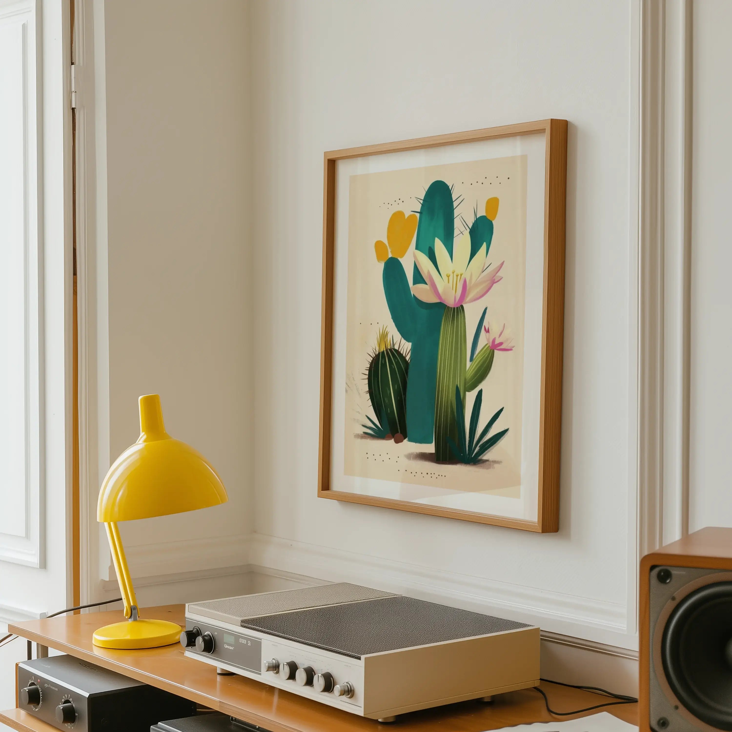 Vibrant Cactus Still Life