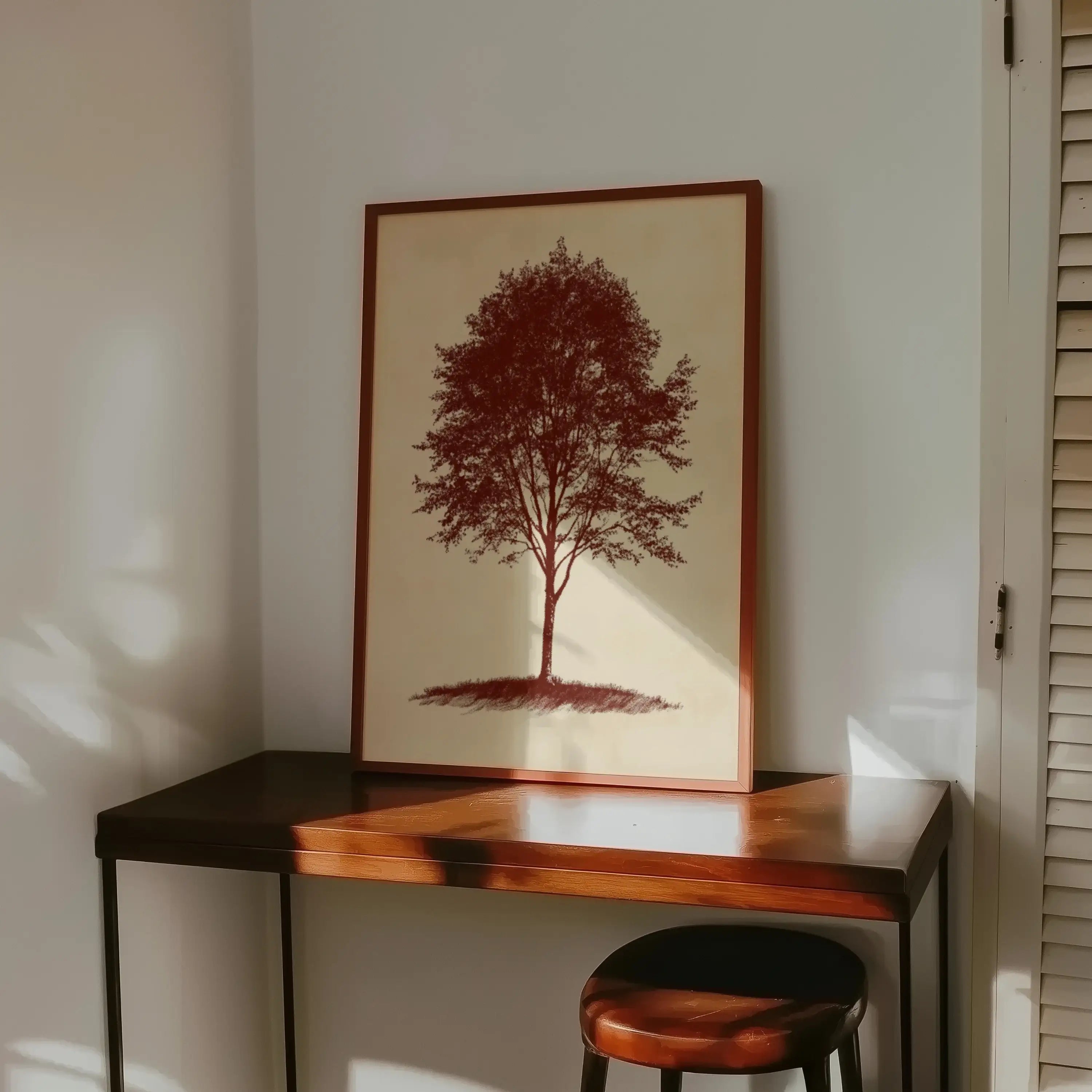 Vintage Hillside Tree
