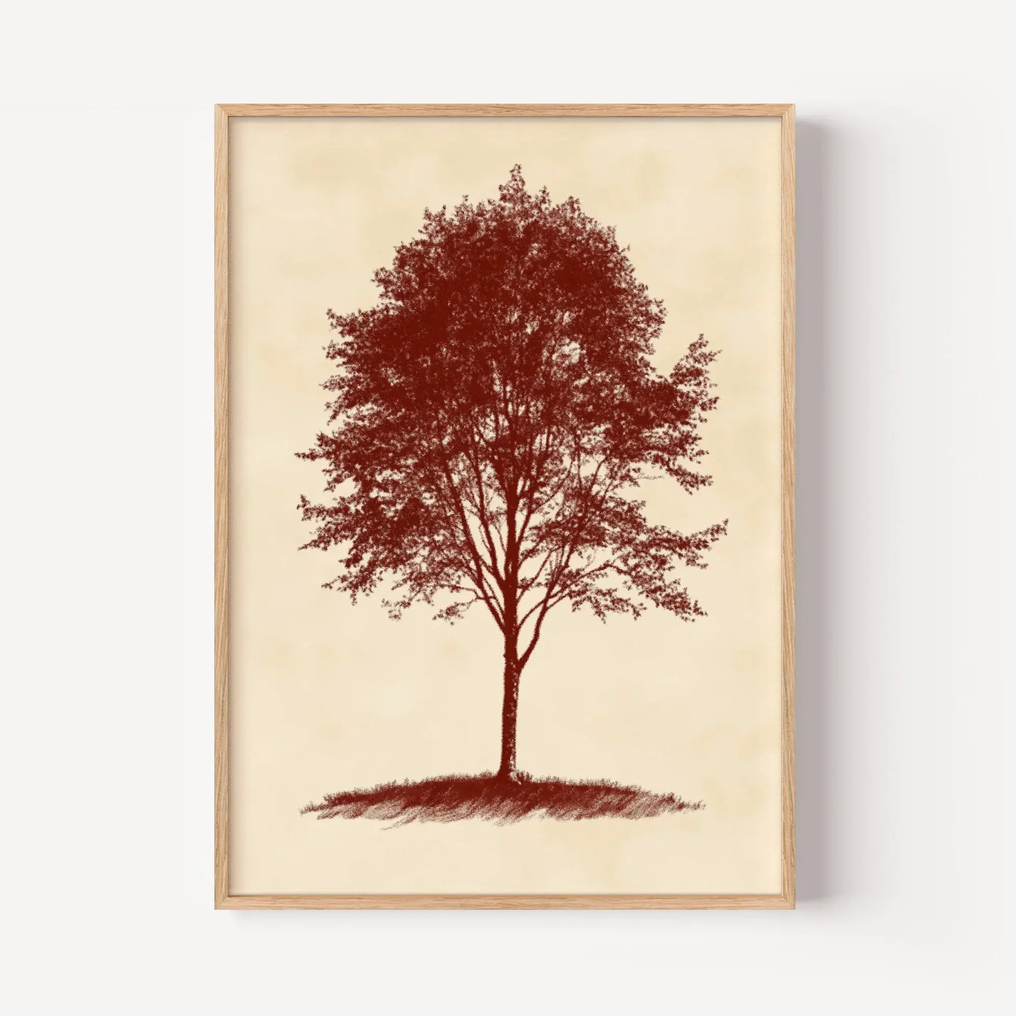 Vintage Hillside Tree