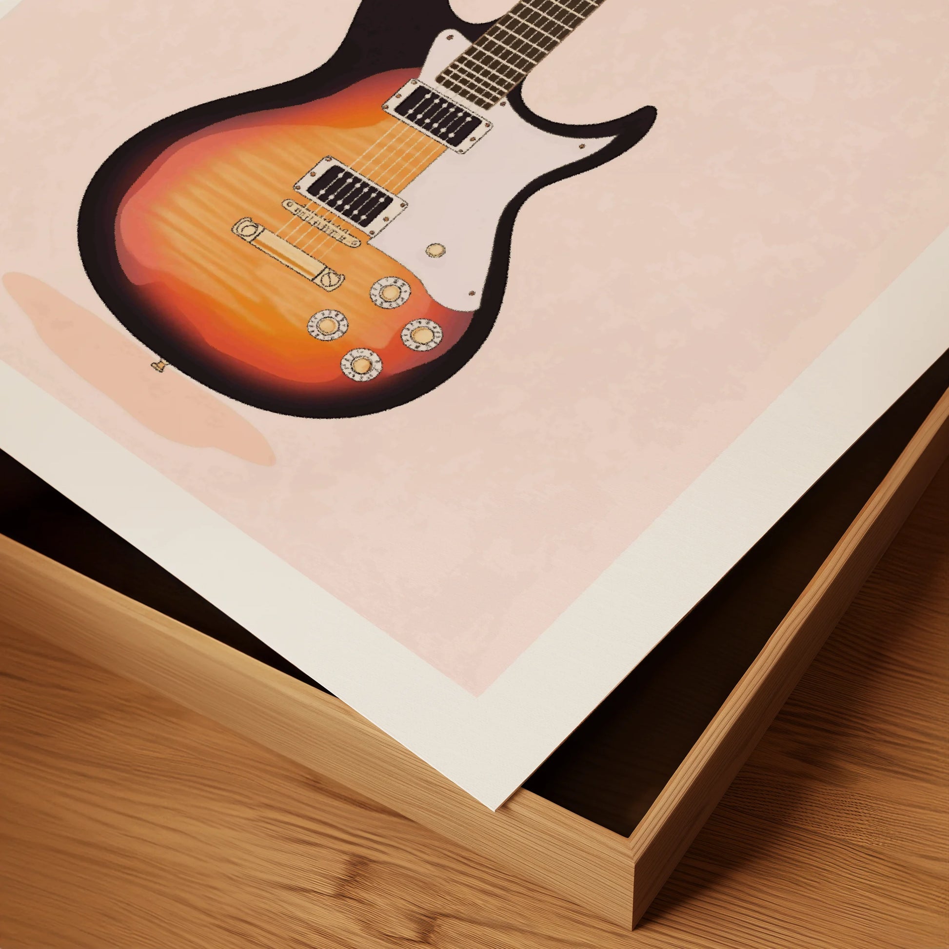 Vintage Sunburst Electric Guitar