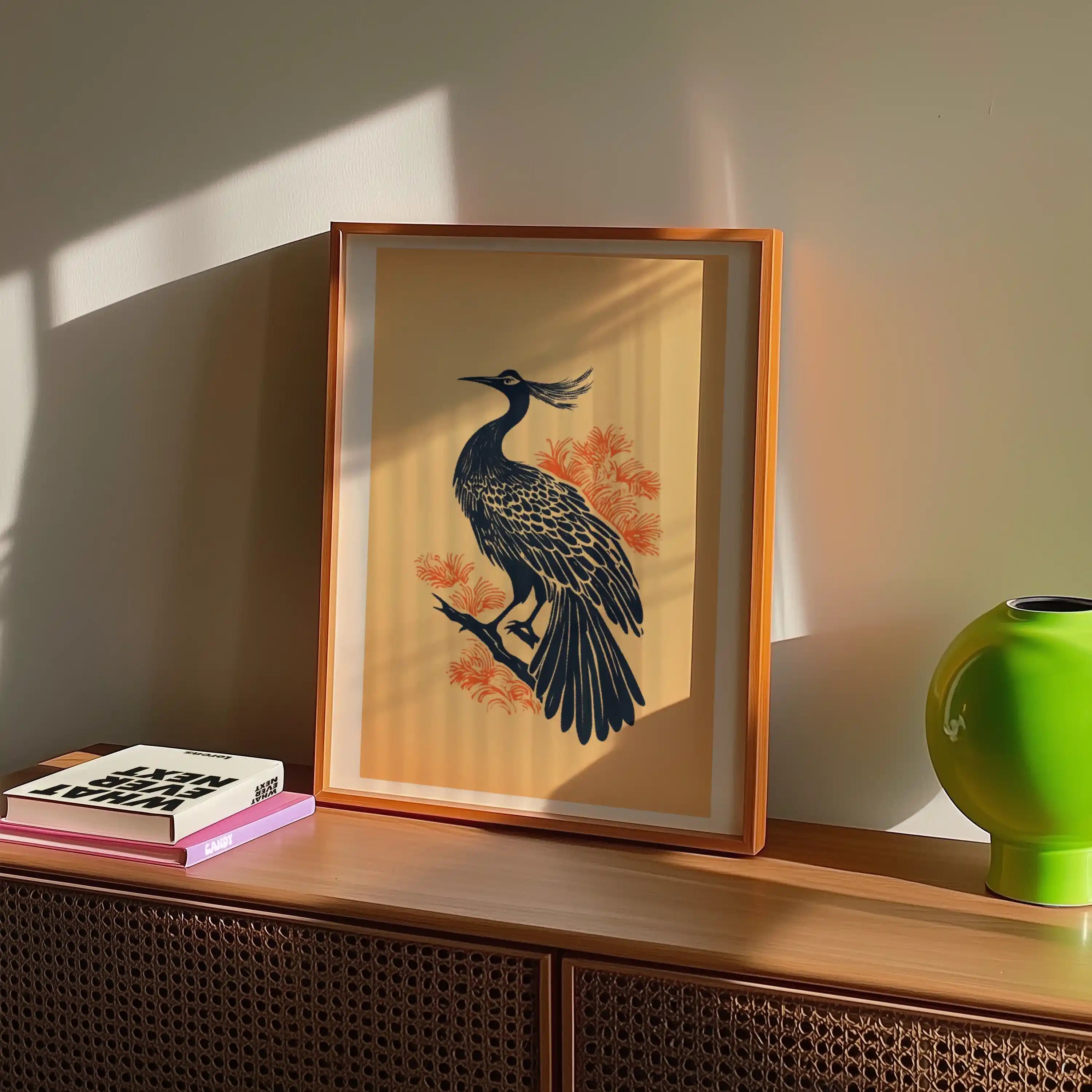 Wild Bird Woodcut