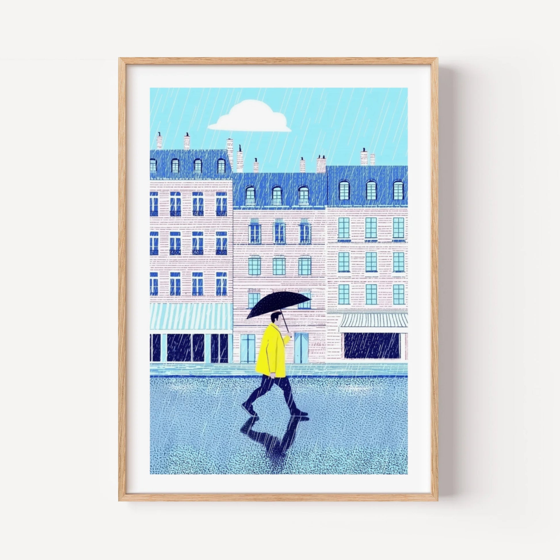 Yellow Raincoat in Paris