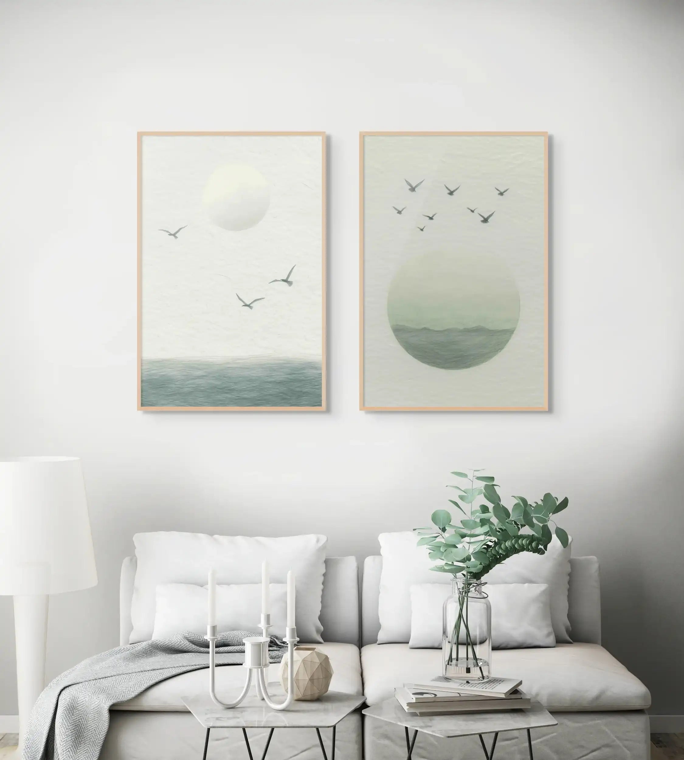 Pale Sun and Sea